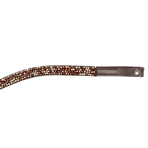 Nouveau Design Tendance 2026 – Frontalier d'Équitation en Cuir Véritable avec Cristaux Variés et Confortables – Horsekraft HK-BB052 - Product Image 3
