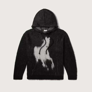 Sudadera con Capucha de Mohair Personalizada, Sudadera con Capucha de Alta Calidad, Forrada de Felpa Suave y Cálida para el Invierno, Fabricante y Proveedor OEM de Moda - Product Image 1