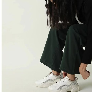 Men's Wide Leg Sweatpants Elastic Waist Drawstring Casual Pants Side Pockets Breathable <b>Polyester</b> Autumn Wear - Product Image 4