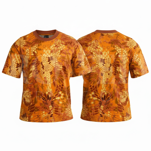 เสื้อยืดพิมพ์ลายพรางแบบกำหนดเอง แขนสั้น คอกลม ระบายอากาศได้ดี เหมาะสำหรับใส่ลำลอง เล่นกีฬากลางแจ้ง เสื้อผ้าขายส่ง - Product Image 6