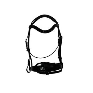 Bridon en cuir pour cheval, éco-responsable, style selle anglaise, couleur et taille personnalisables pour l'équitation - Product Image 1