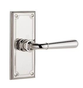 มือจับประตูคู่แบบคันโยก ทำจากนิกเกิลสแตนเลส กำลังเป็นที่นิยม สำหรับเฟอร์นิเจอร์บ้าน สามารถปรับแต่งได้ พร้อมกุญแจล็อคแบบเปิด-ปิด - Product Image 1