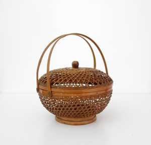 Cesta de Bambú Tejida a Mano Estilo Vietnamita con Tapa y Asas, Cesta de Almacenamiento de Mimbre, Proveedor y Fabricante - Product Image 5
