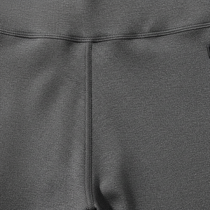 Leggings gris unis essentiels à taille haute et élastique – Pantalon de yoga de compression premium en Spandex/Polyester, poids du tissu 180g - Product Image 4