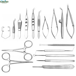 Juego de 17 Instrumentos Oftálmicos para Cirugía de Cataratas, para Procedimientos de Cirugía Ocular, Hospitales, Clínicas y Uso Quirúrgico - Product Image 1