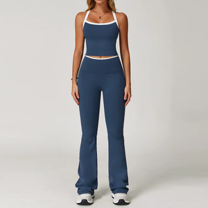 Ensemble de vêtements de yoga 2 pièces pour femme, tenue de sport, vêtements de fitness, survêtement de gym, leggings taille haute - Product Image 2
