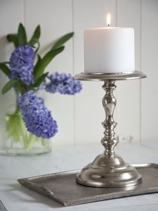 Porte-bougie en aluminium fait main personnalisé, support à bougie en métal avec cheminée en verre pour la décoration de la maison et des événements, centre de table de mariage - Product Image 2