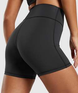Shorts deportivos de cintura alta para mujer, talla grande, para gimnasio, correr, pilates, yoga, entrenamiento. - Product Image 5