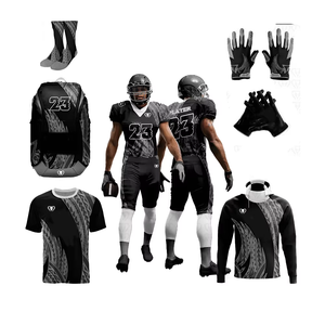 Paquete de Uniformes de Fútbol Americano Personalizados 2027 para Adultos Unisex, Uniformes de Entrenamiento Transpirables de Primera Calidad con Manga Corta y Absorción de Humedad - Product Image 6