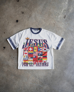 เสื้อยืดเดนิมแขนสั้น Saint State Heavensent ลายหัวกะโหลก ทรงปกติ สำหรับผู้ชาย คอโอ ทรงฮิปสเตอร์ ผ้าฝ้าย 100% ไม่หดตัว - Product Image 4