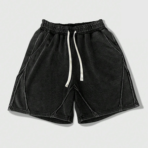 Shorts Desgastados de Algodón Premium de Fábrica Directa, Estilo Vintage para Distribuidores de Moda, Marca Personalizada - Product Image 1