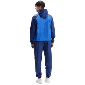 Ensemble de combinaison de sauna à capuche pour homme, noir et argent, en fibre de polyéthylène, taille à cordon de serrage, pour toutes les saisons - Product Image 5