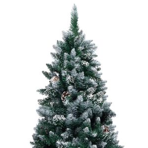 Albero di natale a LED con pigne e neve bianca 82.7 pollici albero di natale artificiale - Product Image 3