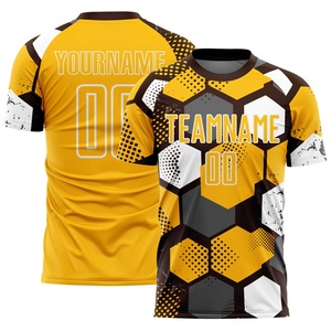 Uniforme de Fútbol de Manga Corta para Hombre, Transpirable, de Poliéster, con Patrón Geométrico, Ropa Deportiva para Adultos, para Todas las Temporadas - Product Image 2
