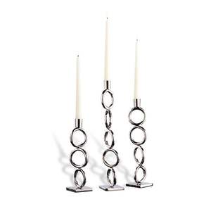 Candelabro de Metal Tradicional Inspirado en Diseño Clásico para Festividades Religiosas y Decoración del Hogar - Product Image 1