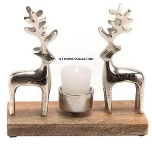 Support de bougie en métal au design avant-gardiste, fabriqué dans le meilleur métal de haute qualité, pour la décoration de la maison, des restaurants, des hôtels et des bureaux, lot de 2. - Product Image 2
