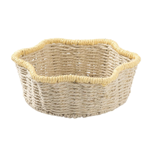 Wholesale Best Price Paper <b>Rope</b> Flower <b>Basket</b> Woven <b>Storage</b> <b>Basket</b> for Kitchen Countertop Bedroom Bathroom from Vietnam - Product Image 1