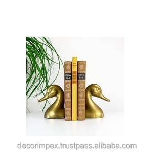 Serre-livres pour étagères Vintage or résine organisateur décoratif dérapage décoratif pour bureau et maison support serre-livres - Product Image 1