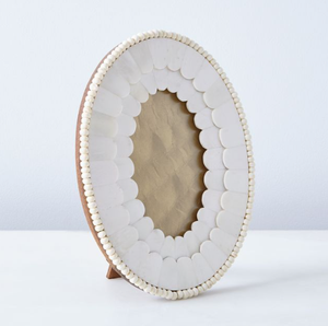 Luxury Handmade <b>White</b> Bone Inlay Oval Photo <b>Frame</b> Decorative Tabletop Picture <b>Frame</b> Artisan Home Decor Wedding Gift Hotel Office - Product Image 1
