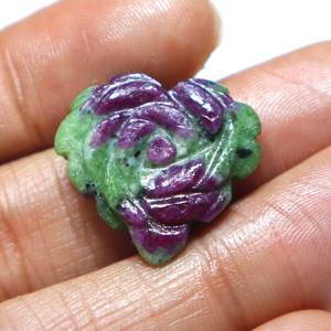 Cabujón de Zoisita Rubí Natural Tallado, Gema de Rubí Tallada a Mano, Piedra Suelta Lisa, Proveedor Mayorista para Joyería - Product Image 2