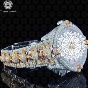 Reloj de Lujo para Mujer Charm_Jewells, Acero Inoxidable, Caja Redonda de 38 mm, Movimiento de Cuarzo Analógico, Esfera de Cristal de Zafiro, Diseño Moderno - Product Image 2