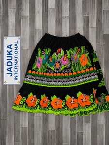 <b>High</b> Quality New Style Hawaiian Islander Beach Wear Floral Casual Women Customized Embroidery Skirts Ladies Skirt for Hawaii Dan - Product Image 3