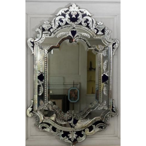 Miroir baroque vénitien de style antique élégant |   Miroir mural décoratif en verre de luxe pour salon, chambre et intérieurs d'hôtel - Product Image 1