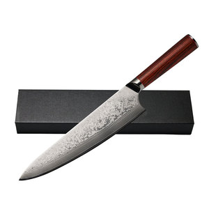 มีดเชฟเหล็กดามัสกัสเกรดมืออาชีพสำหรับทำอาหารในครัว ใบมีดทนทานพร้อมด้ามจับสมดุลสำหรับการเตรียมอาหารประจำวัน - Product Image 5