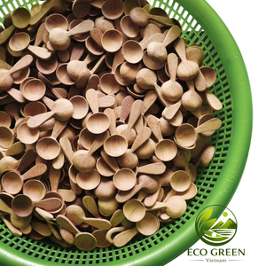 Ensemble de cuillères en bois, ustensiles de cuisine en bois naturel faits à la main, outils de cuisson rustiques, outils de service, écologiques, fournitures pour la maison et les restaurants - Product Image 1