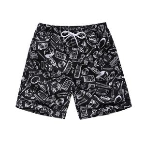 Shorts de bain style streetwear en gros, impression sublimée personnalisée, 100% polyester respirant, séchage rapide, pour hommes et femmes, prix abordable - Product Image 5