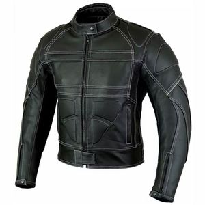 Veste en cuir pour moto pour homme, vente en gros d'usine – Prix abordable, veste de course en cuir véritable homologuée CE, best-seller pour homme - Product Image 3