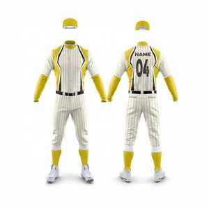 Maillot de baseball personnalisé pour hommes avec nom et numéros d'équipe, respirant, séchage rapide, grande taille, col rond, uniforme de sport actif - Product Image 6