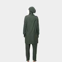 Maillot de bain islamique modeste pour femme, burkini couvrant, ensemble 2 pièces, imprimé animal, écologique, élégant et confortable
