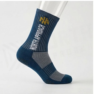 Crew <b>Socks</b> Blue Striped Breathable <b>Running</b> <b>Socks</b> for Adults Summer Season - Product Image 3
