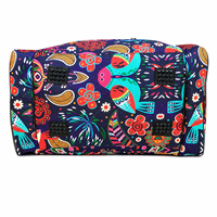 Sac de voyage sportif MEGA MAPLE Premium 1000D, motif floral coloré avec oiseaux, style hip-hop, fermeture éclair, grande capacité, toutes saisons