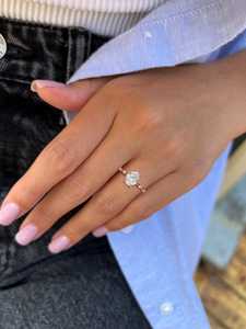 Luxury Style 2.00CT Oval Cut Diamond Solitaire <b>Ring</b> <b>For</b> Women Lab Grown 14k Solid Gold Wedding Party Surprise <b>for</b> <b>Girlfriend</b> - Product Image 5