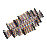Cable Jumper Dupont de 40 Pines, 10cm/20cm, 2.54mm, Macho-Hembra, para Protoboard, Conector de Cinta Arcoíris, Kit de Prototipos Electrónicos DIY