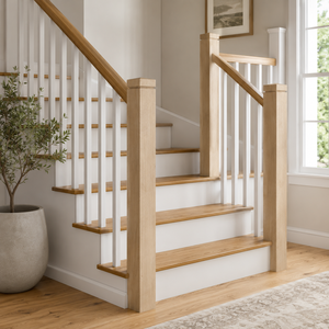 Poste de Escalera de Madera de Caucho Sólido de Alta Calidad y Elegante - Muebles Tradicionales para Escaleras con 1 Año de Garantía y Diseño Clásico para el Hogar - Product Image 2