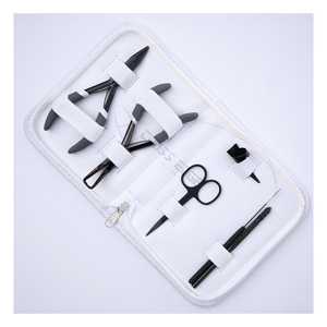 Kit d'outils professionnels pour extensions de cheveux noirs avec pince de serrage à micro-perles en acier inoxydable, applicateur à boucle et mini-ciseaux - Product Image 6