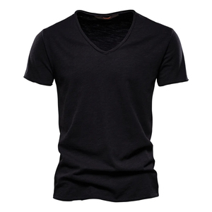 Camiseta de Punto para Hombre, Cuello en V, Manga Corta, Corte Ajustado, Color Verde Menta, Diseño Personalizado 2026, Logotipo Personalizado, Entrega Rápida - Product Image 6