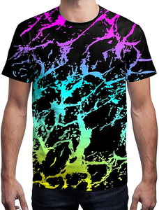 T-shirts unisexes à manches courtes 100% polyester, impression par sublimation, t-shirts vierges tricotés de haute qualité, prix abordable - Product Image 2