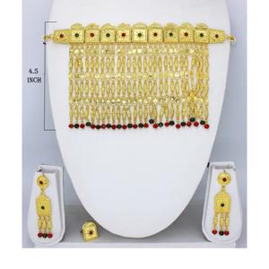 Martasha Designer Islamic Ramadan Special Goldplated UAE <b>Jewellery</b> Special Dubai <b>Jewellery</b> Necklace Earring <b>Set</b> Arabic Jewelry - Product Image 1