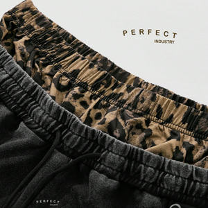 New Style 2026 Double-<b>Layered</b> Men's Vintage Acid Wash High Quality Customized Elastic Waist Quick Dry Eco-Friendly Streetwear - Product Image 2