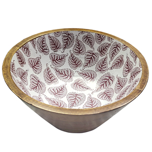 Cuenco de madera de Mango redondo multiusos para servir Meena, cuencos para desayuno, aperitivos, sopa y ensalada, para cocina casera - Product Image 2