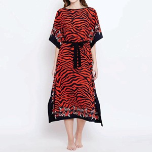 Caftán Marroquí Premium para Mujer, Corte Holgado, Manga Larga, Vestido Maxi Islámico Tradicional - Product Image 3