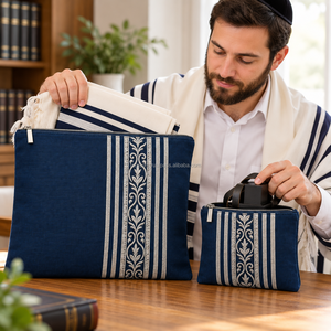 Tefillin Tallit <b>Bags</b> <b>Zipper</b> Eco-Friendly Durable Construction Secure <b>Storage</b> Comfortable Carrying Organizing Religious - Product Image 5