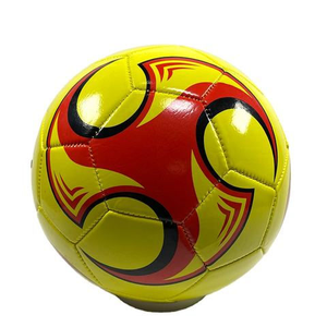 Ballon de football personnalisé jaune et noir à motifs, pour entraînement et match, en PU durable, taille standard professionnelle - Product Image 2