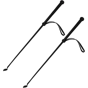 Set de látigos de doma clásica de cuero premium para equitación |   Fusta de entrenamiento ecuestre hecha a mano, látigo de equitación duradero con agarre cómodo para caballo - Product Image 1