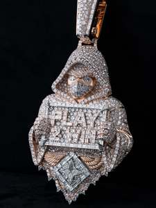 จี้ห้อยคอฮิปฮอปแบบกำหนดเองได้ ประดับเพชร 100% ผ่านการทดสอบเพชร เงินแท้ S925 ประดับเพชร VVS มอยส์ซาไนต์ - Product Image 6