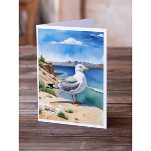 Utah California Gull Whimsical A7 Tarjetas de notas Paquete de 8 tarjetas en blanco con sobres Tarjetas de felicitación de tamaño 5x7 - Product Image 2